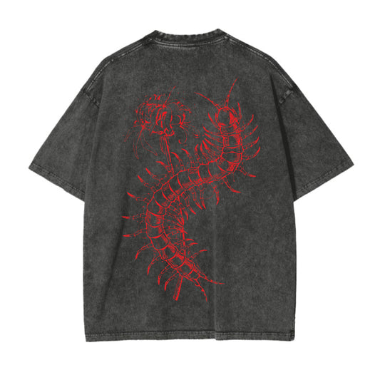 tokyo ghoul acid wash oversized t shirt