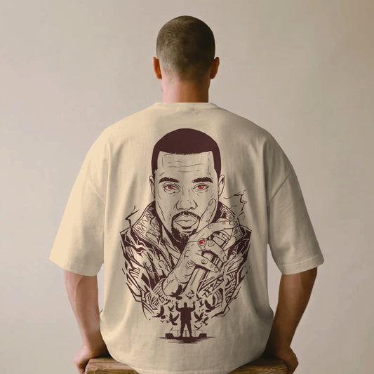 kanye west oversized t shirt