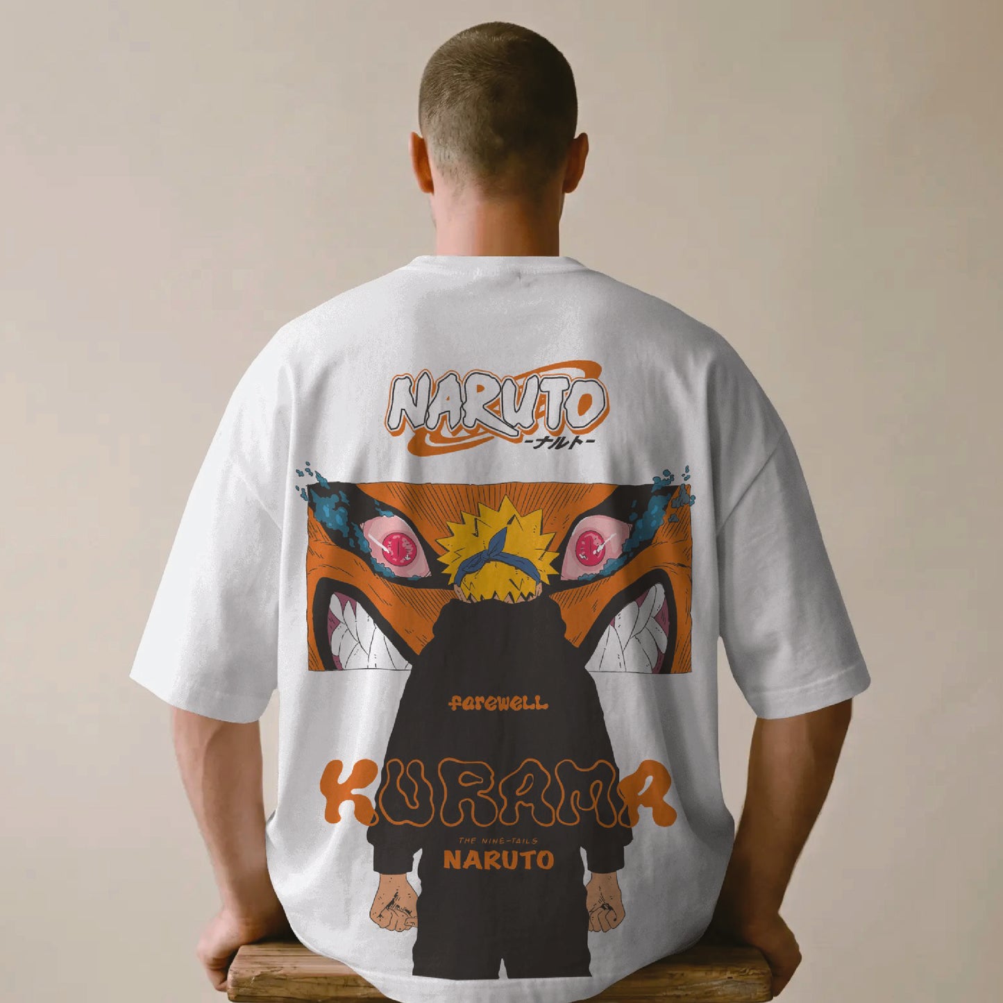 kurama naruto oversized t shirt