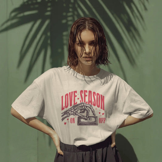 love season couple oversized tshirt( 2 tees)