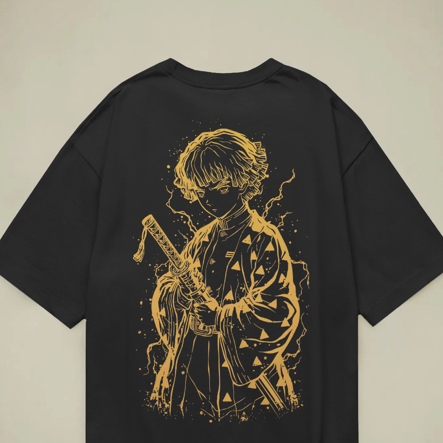 demon slayer zenitsu oversized t shirt