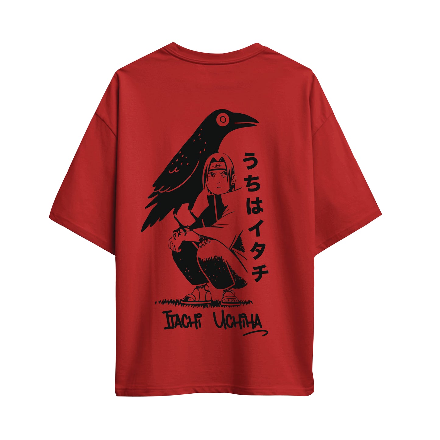itachi uchiha minimalist oversized t shirt