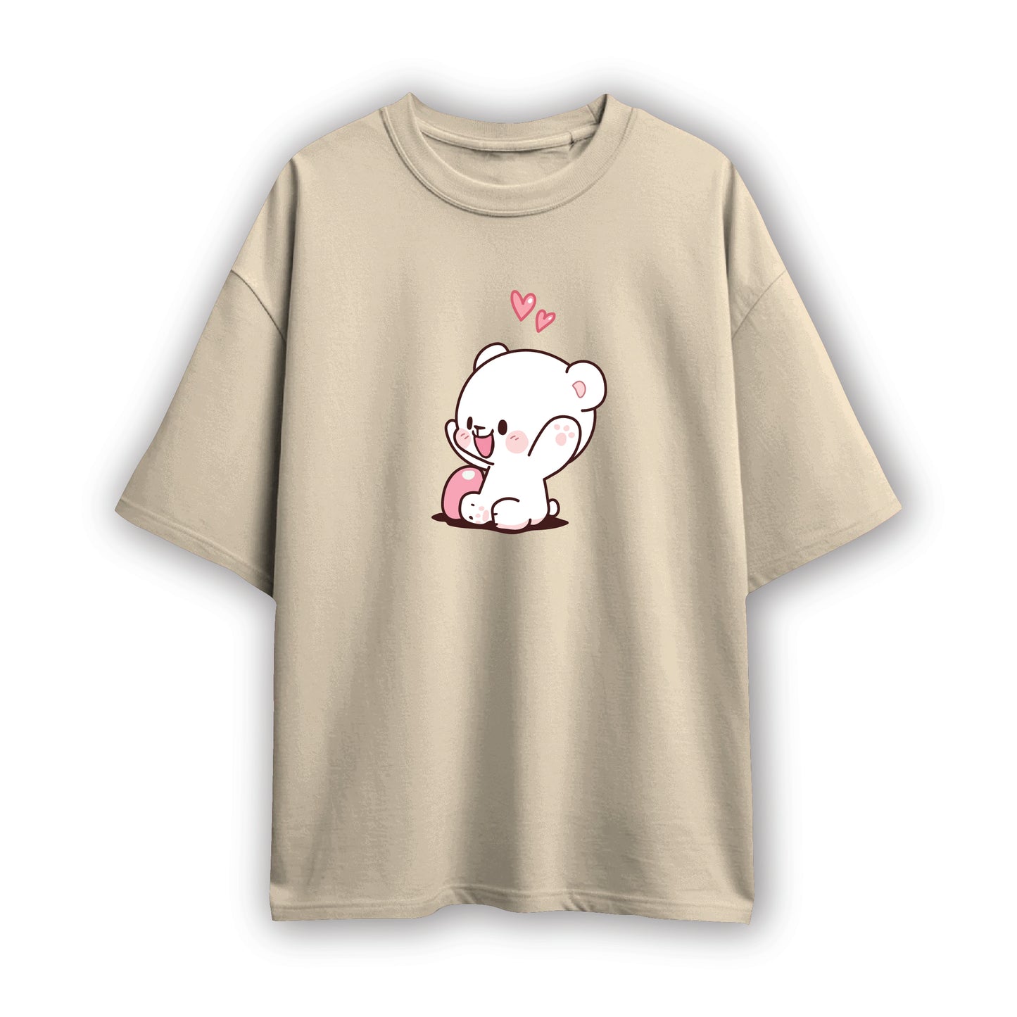 Cute bear couple oversized tee (2 T-Shirt)