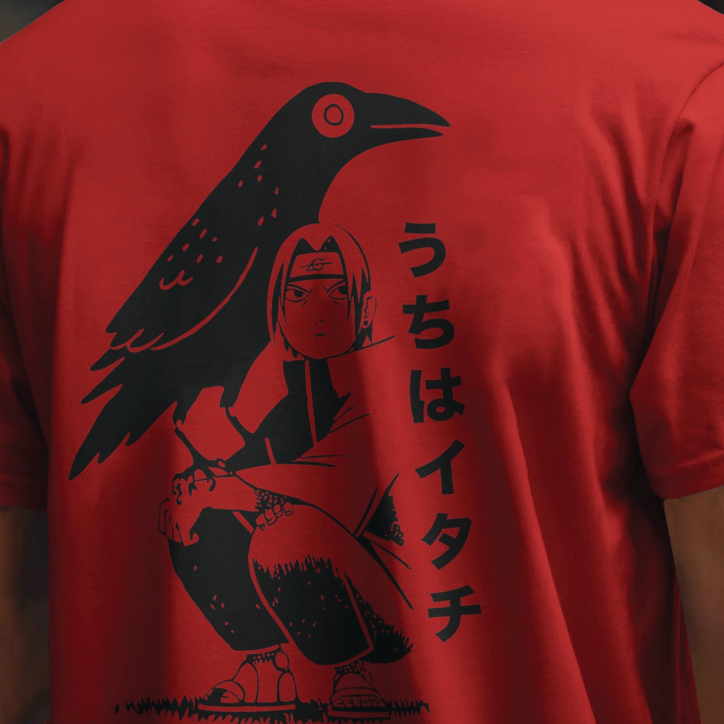 itachi uchiha minimalist oversized t shirt