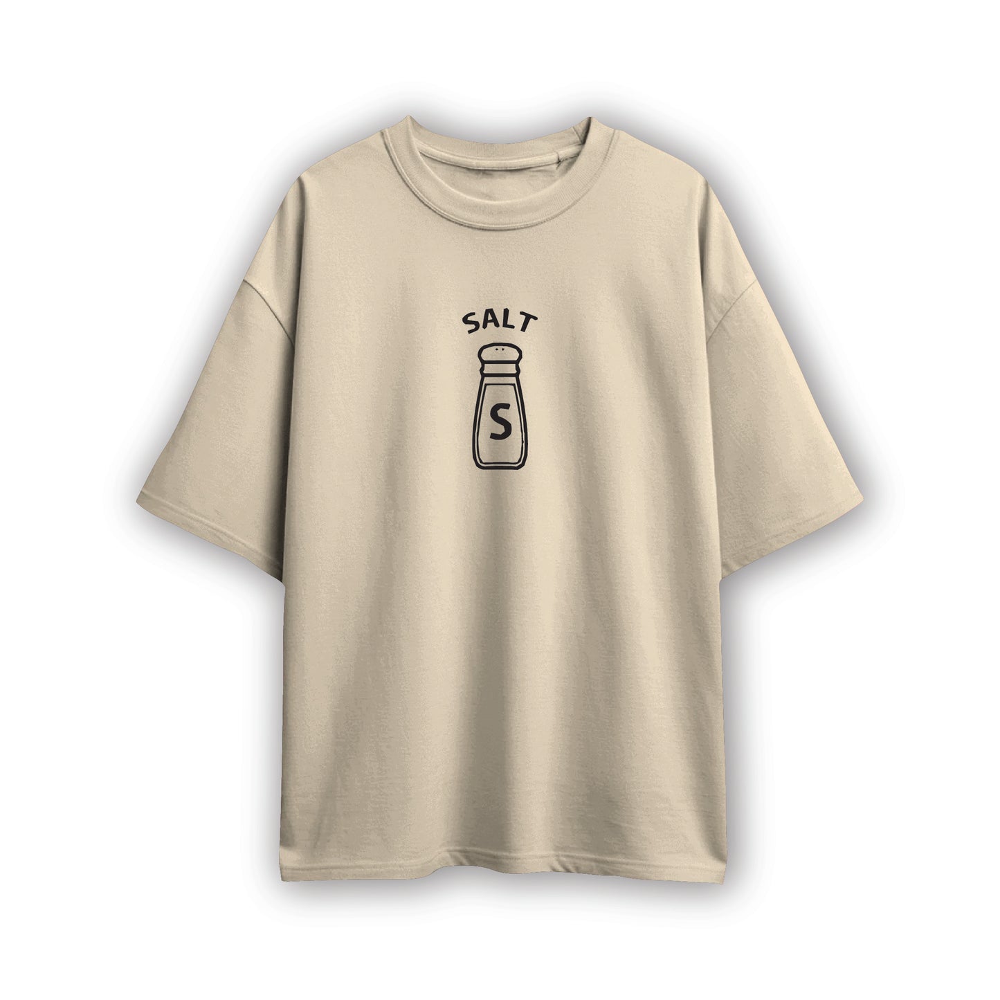 salt and pepper couple oversized tshirt(2 tees)