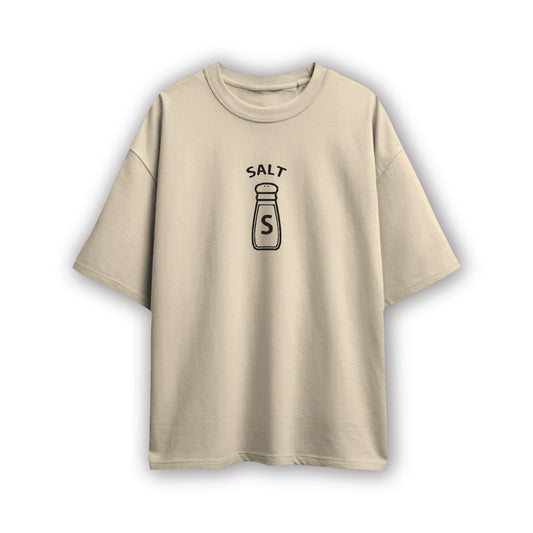 salt and pepper couple oversized tshirt(2 tees)