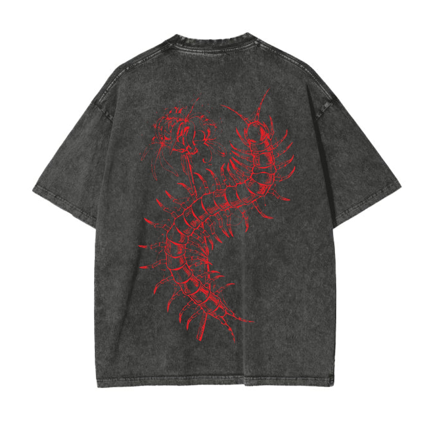 tokyo ghoul acid wash oversized t shirt