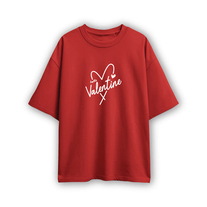 hello valentine couple t shirt( 2 tees)