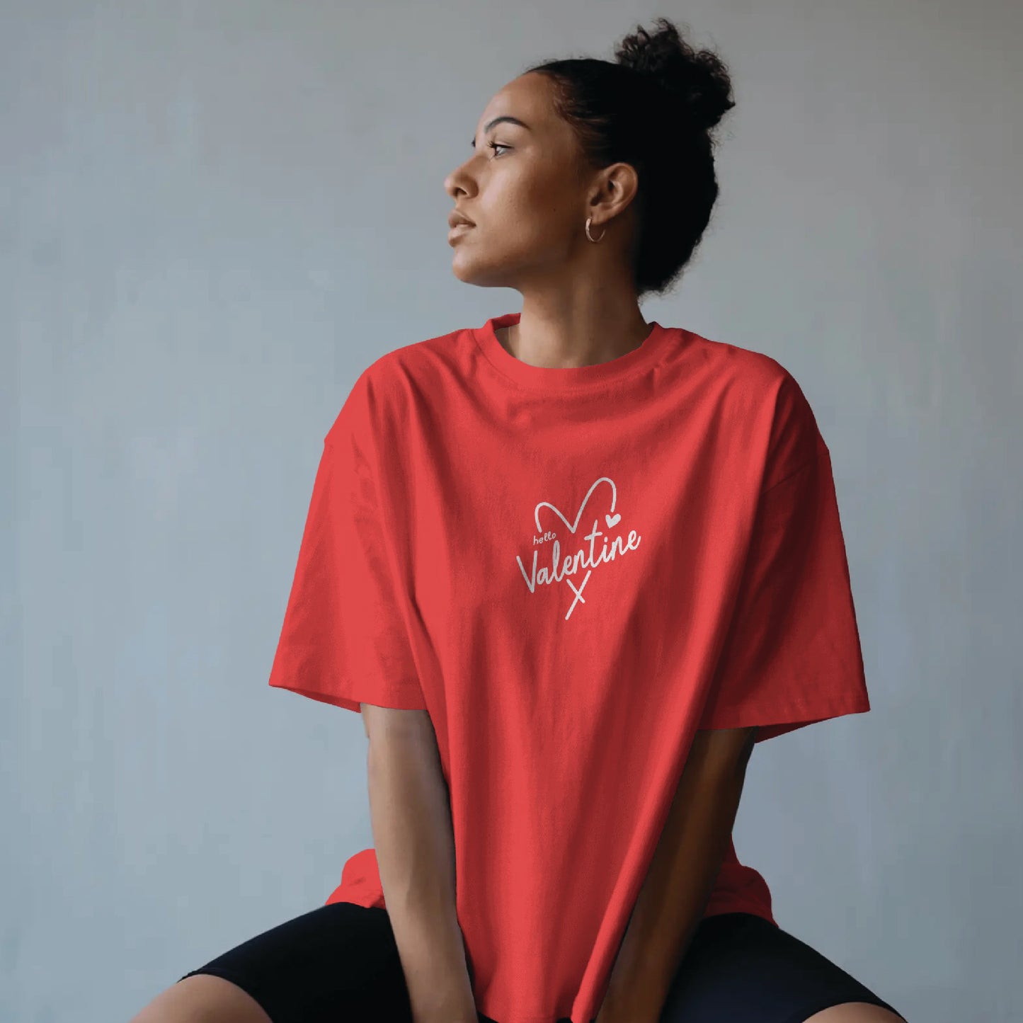 hello valentine couple t shirt( 2 tees)