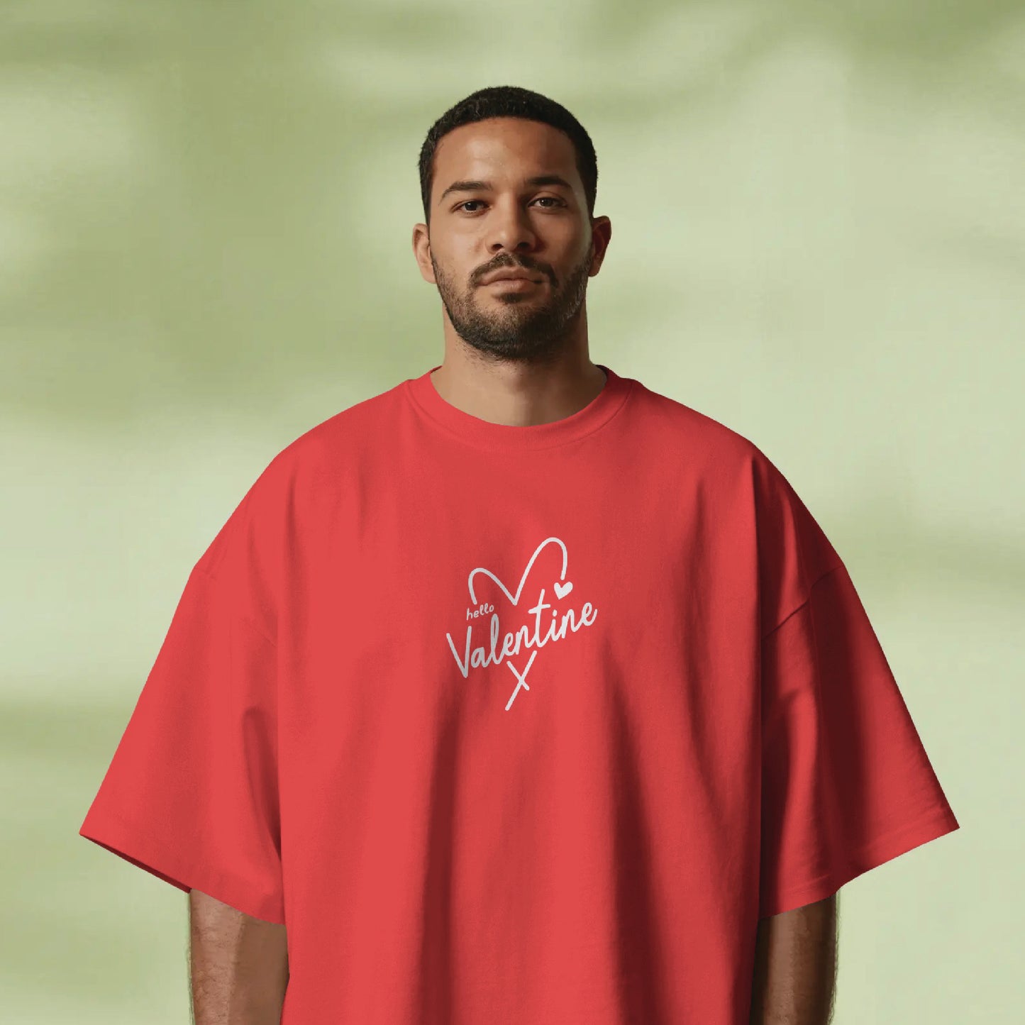 hello valentine couple t shirt( 2 tees)