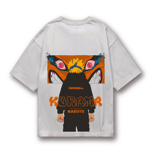 kurama naruto oversized t shirt