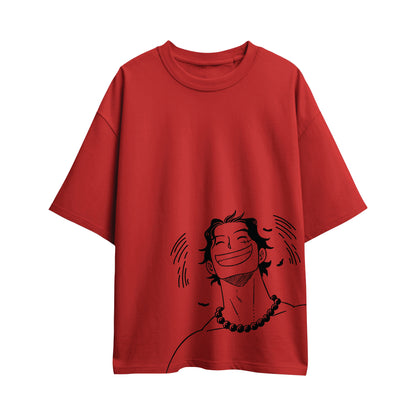one piece ace minimalist oversized t shirt