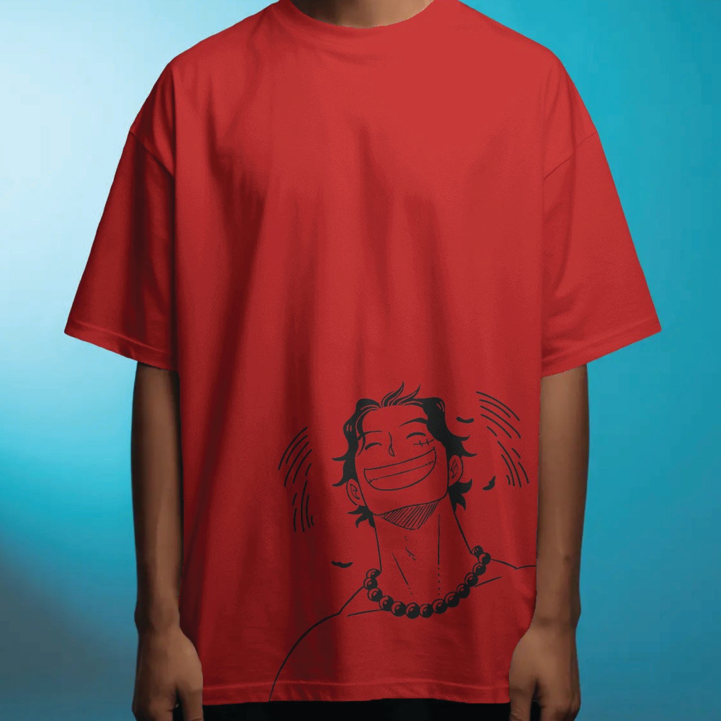 one piece ace minimalist oversized t shirt