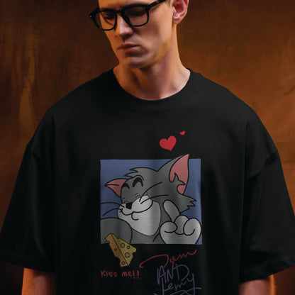 tom and jerry couple oversized t shirt(2 tees)