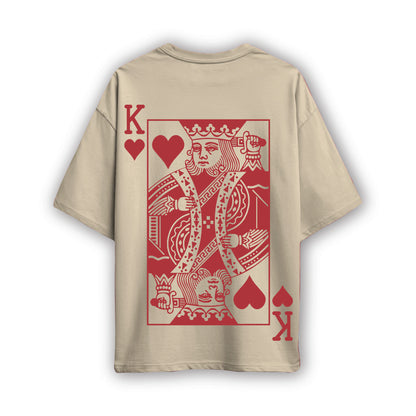 king and queen couple oversized t shirt( 2 tees)