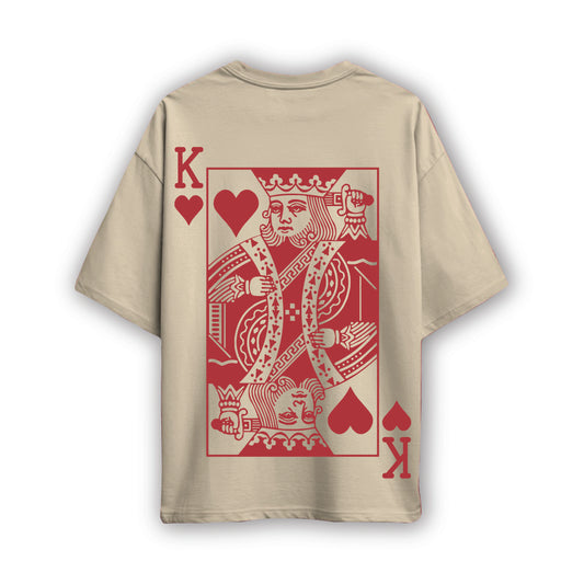 king and queen couple oversized t shirt( 2 tees)