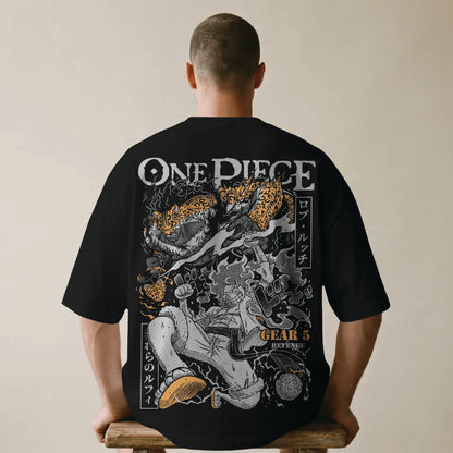 one piece luffy gear 5 oversized t shirt