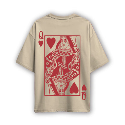 king and queen couple oversized t shirt( 2 tees)
