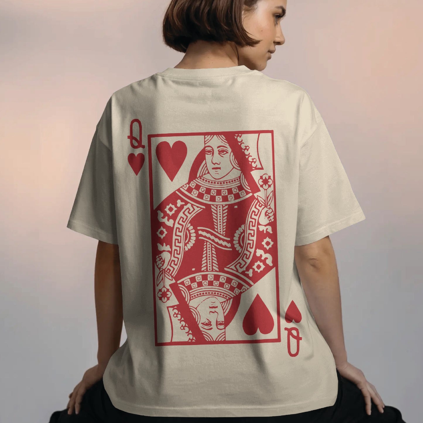 king and queen couple oversized t shirt( 2 tees)