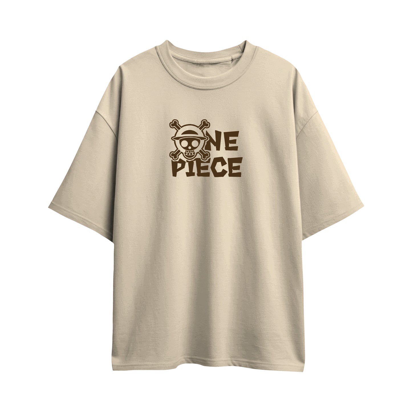 one piece luffy minimalist oversized t shirt