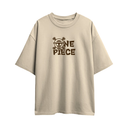 one piece luffy minimalist oversized t shirt