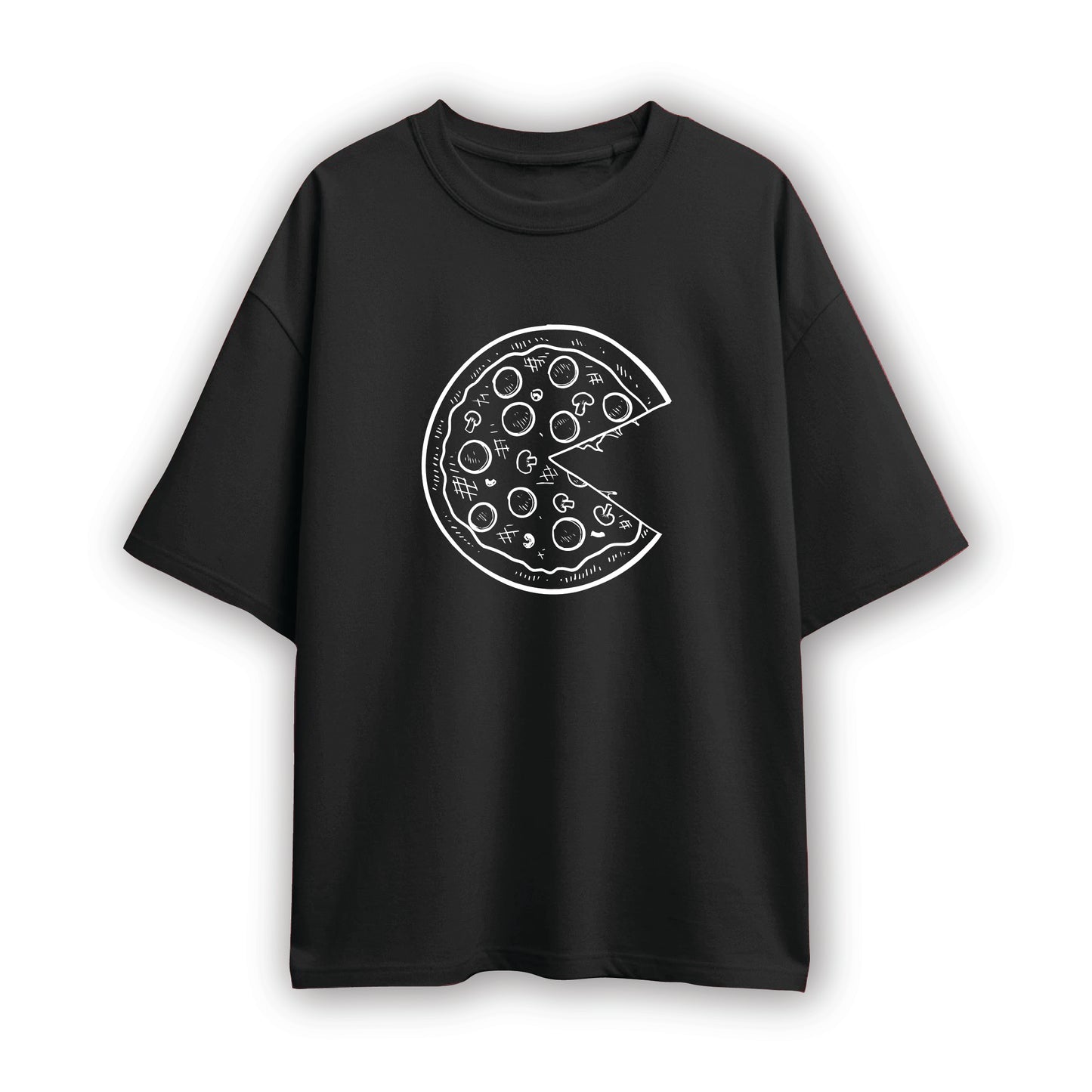 pizza couple oversized t shirt( 2 tees)