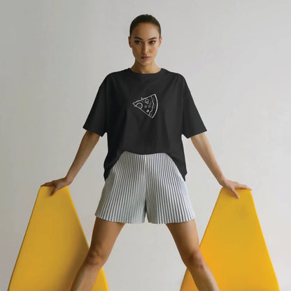pizza couple oversized t shirt( 2 tees)