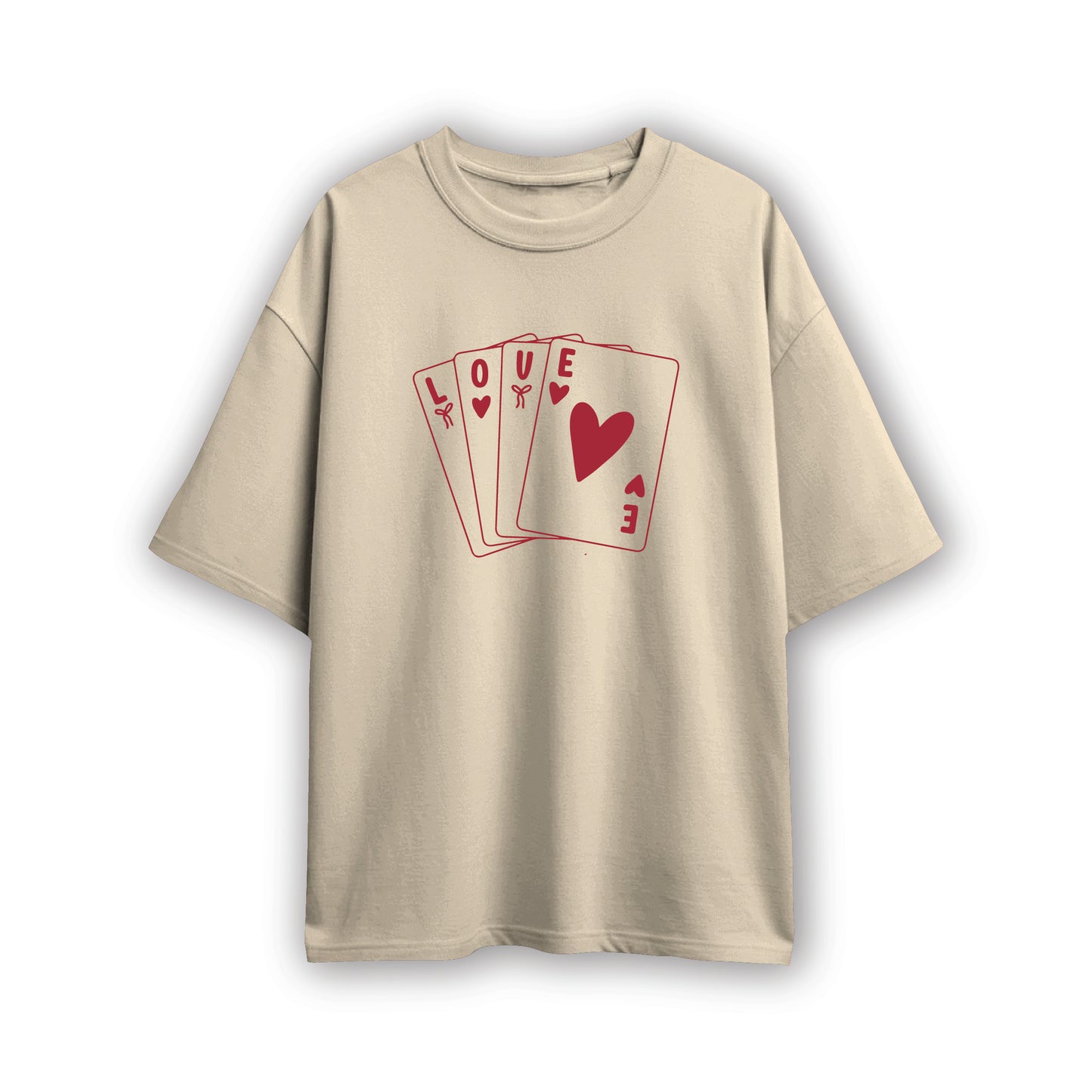 love card couple oversized tshirt( 2 tees)