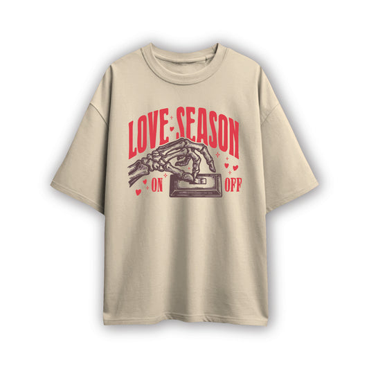 love season couple oversized tshirt( 2 tees)