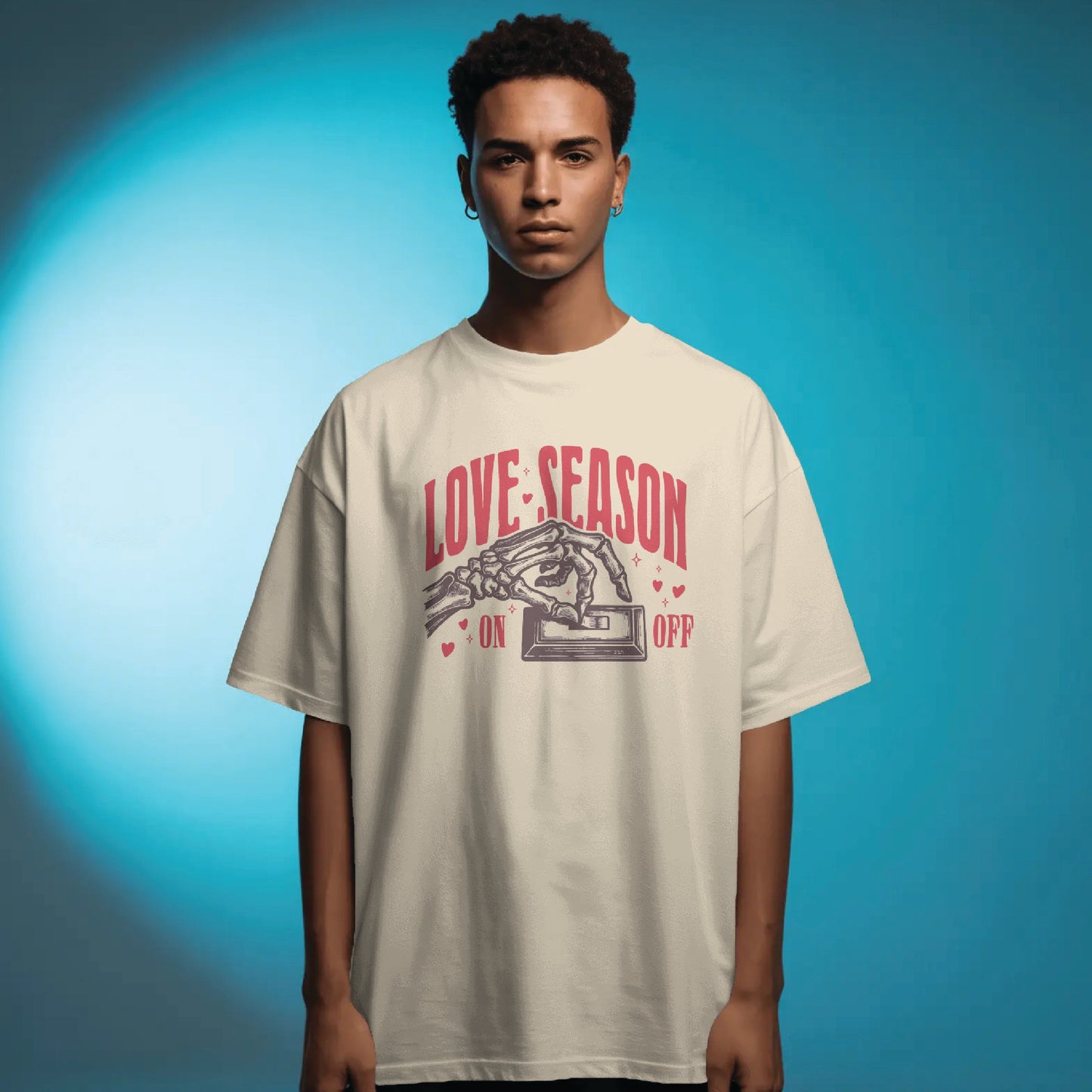 love season couple oversized tshirt( 2 tees)