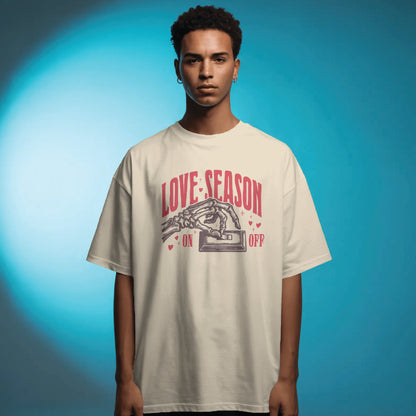 love season couple oversized tshirt( 2 tees)