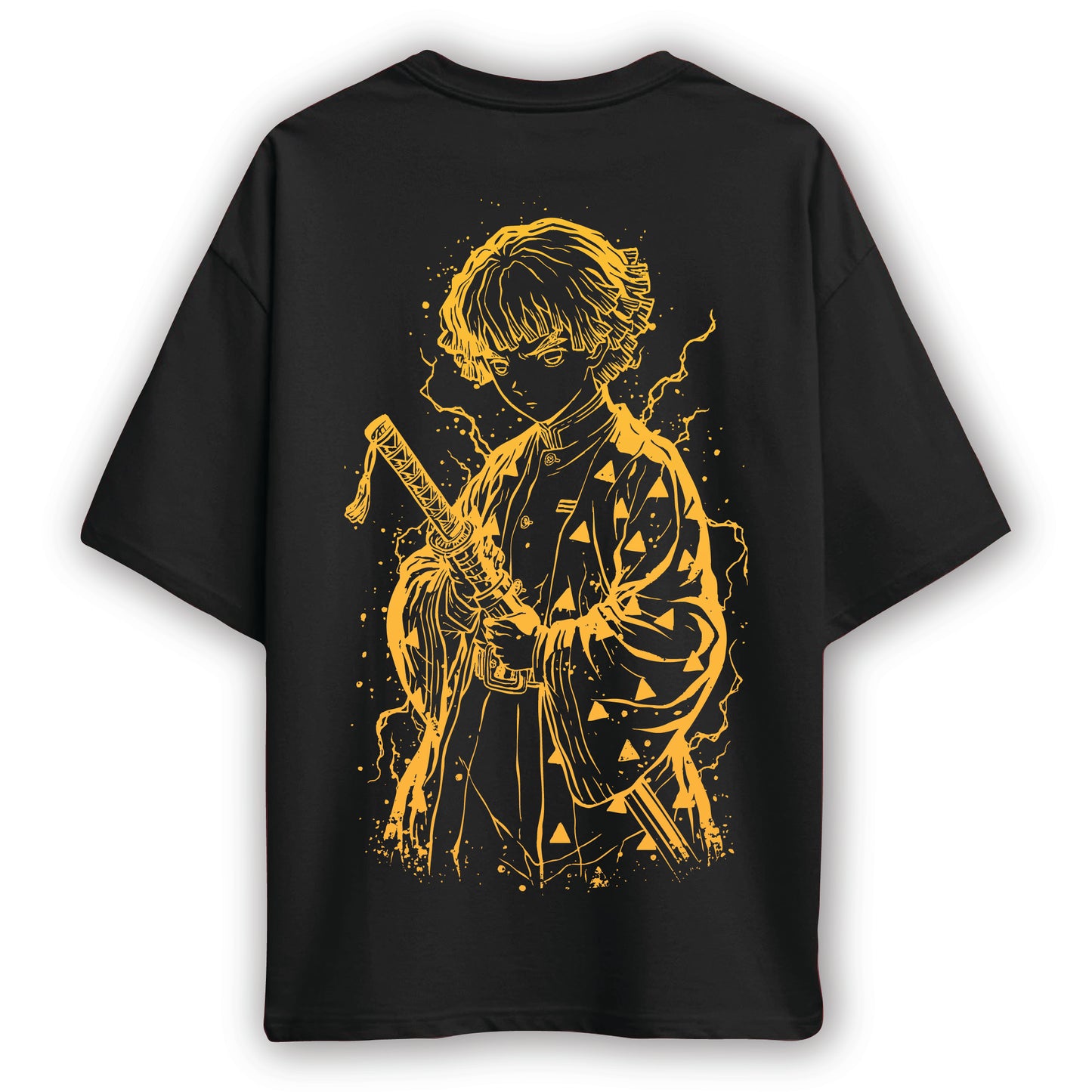 demon slayer zenitsu oversized t shirt
