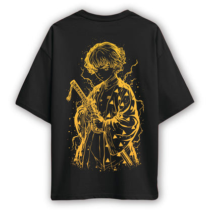 demon slayer zenitsu oversized t shirt