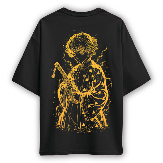 demon slayer zenitsu oversized t shirt