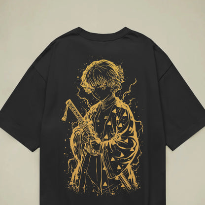 demon slayer zenitsu oversized t shirt