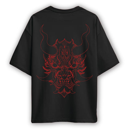 savage demon oversized t shirt