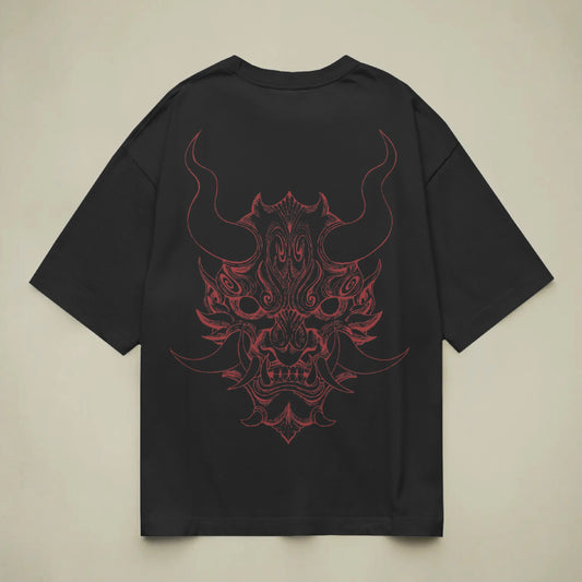 savage demon oversized t shirt