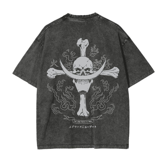one piece Portgas D. Ace and whitebeard oversized t shirt