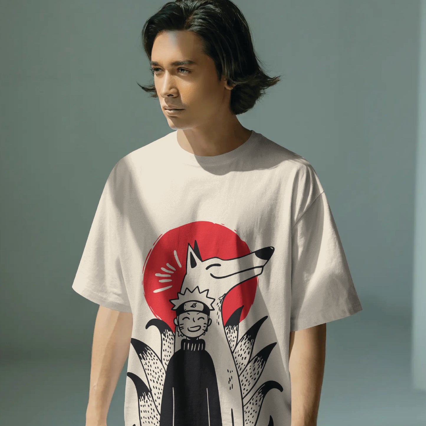 Naruto minimalist oversized t shirt