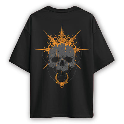 abstract skull oversized t shirt