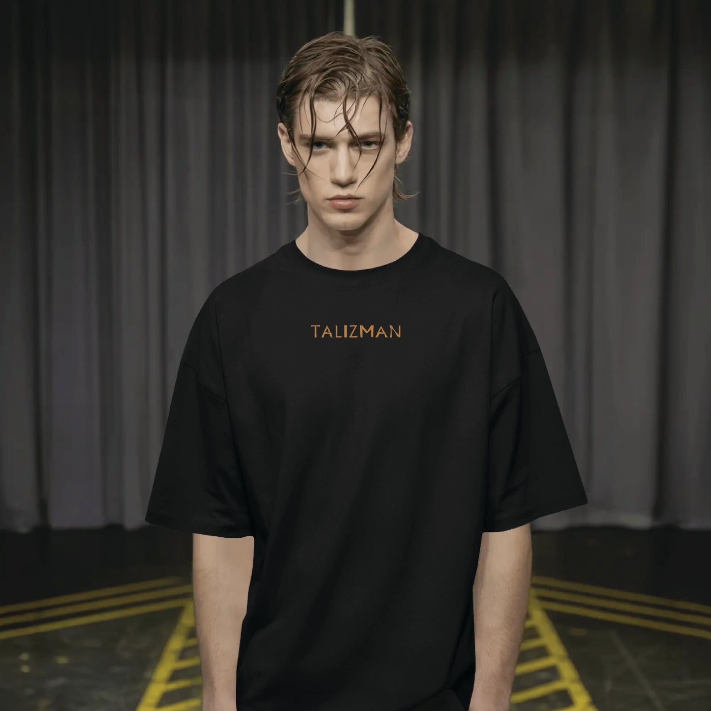 abstract skull oversized t shirt