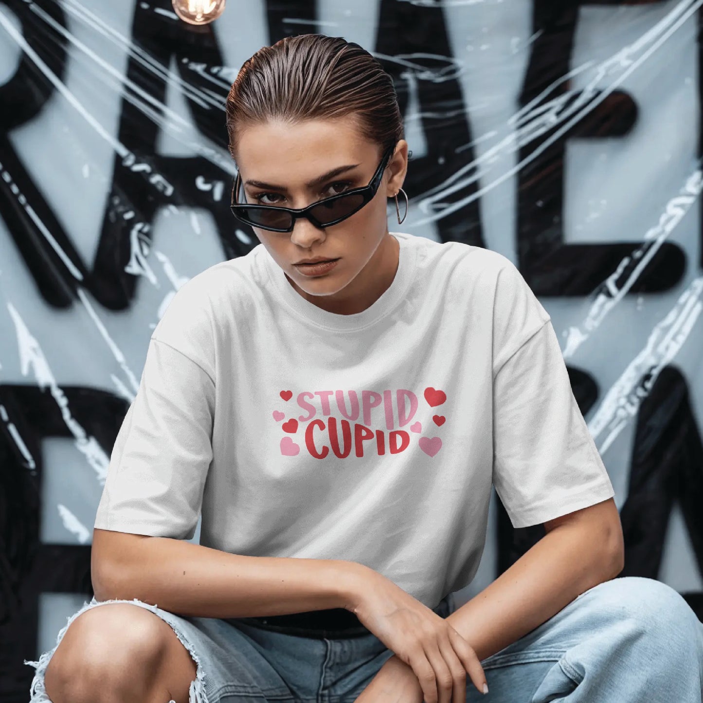 stupid cupid couple tee( 2 t-shirt )