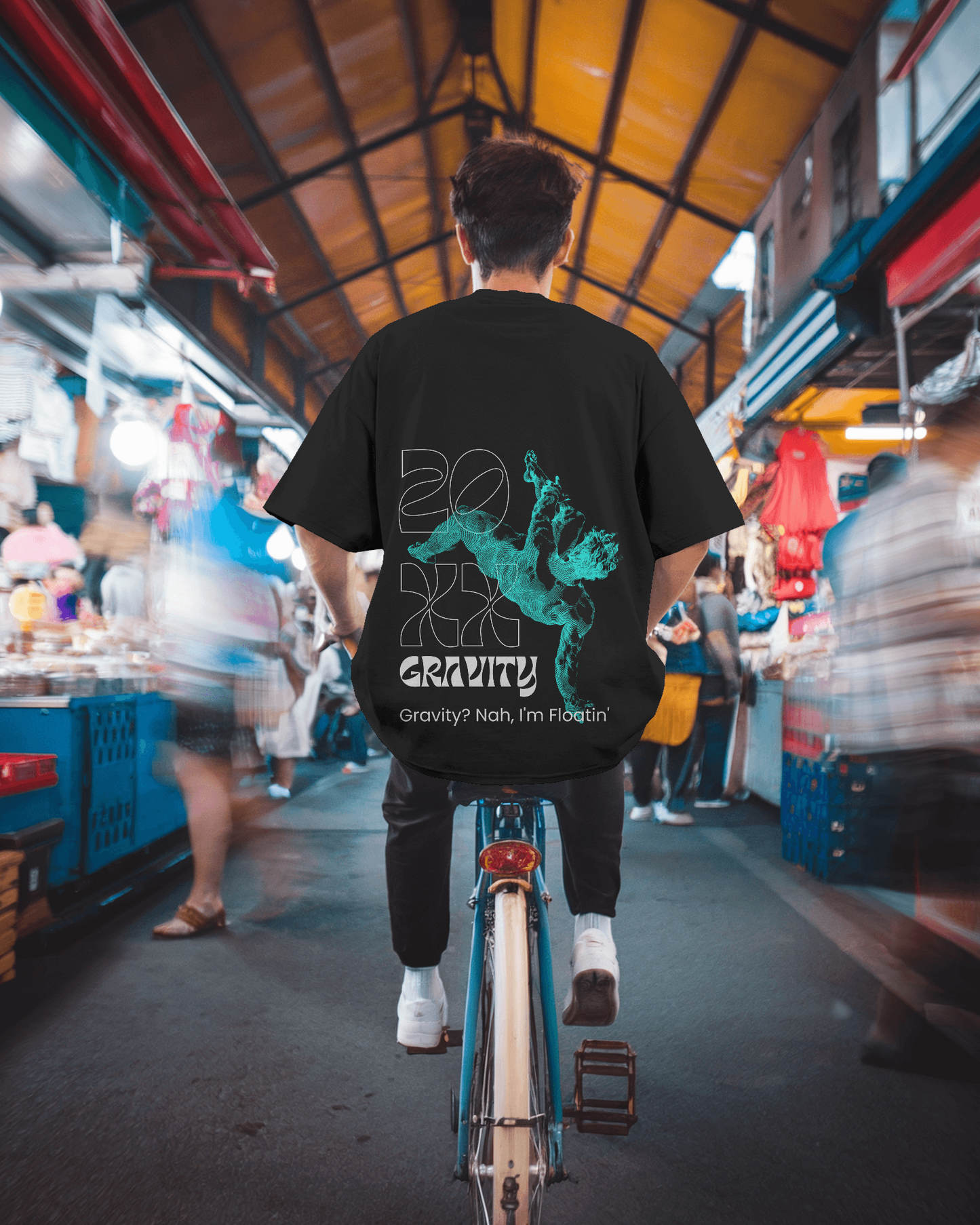 Gravity? Nah I am Floating Oversized TEE