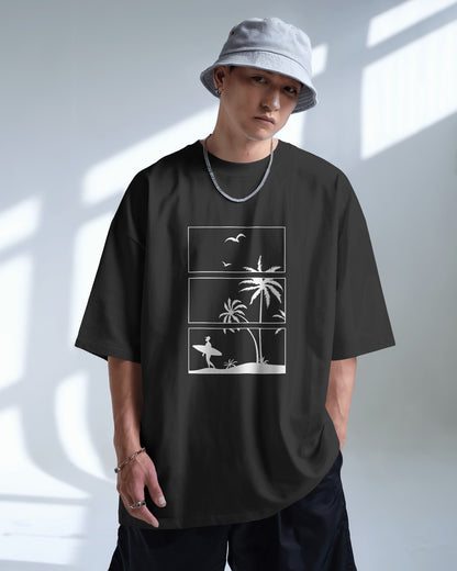 Sea Beach  Oversized T-shirt