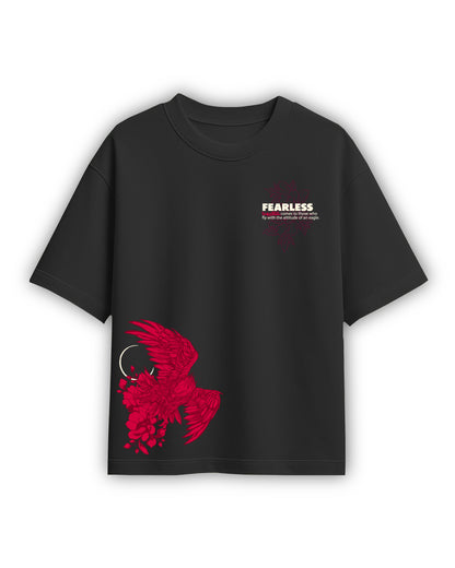 Crimson Wing Oversized Tee