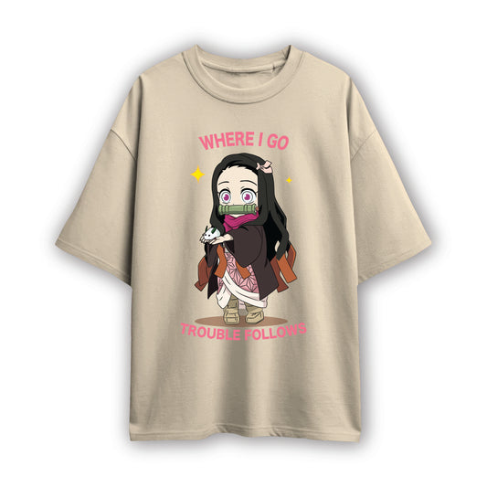 where i go trouble follows t shirt(2 couple tee)