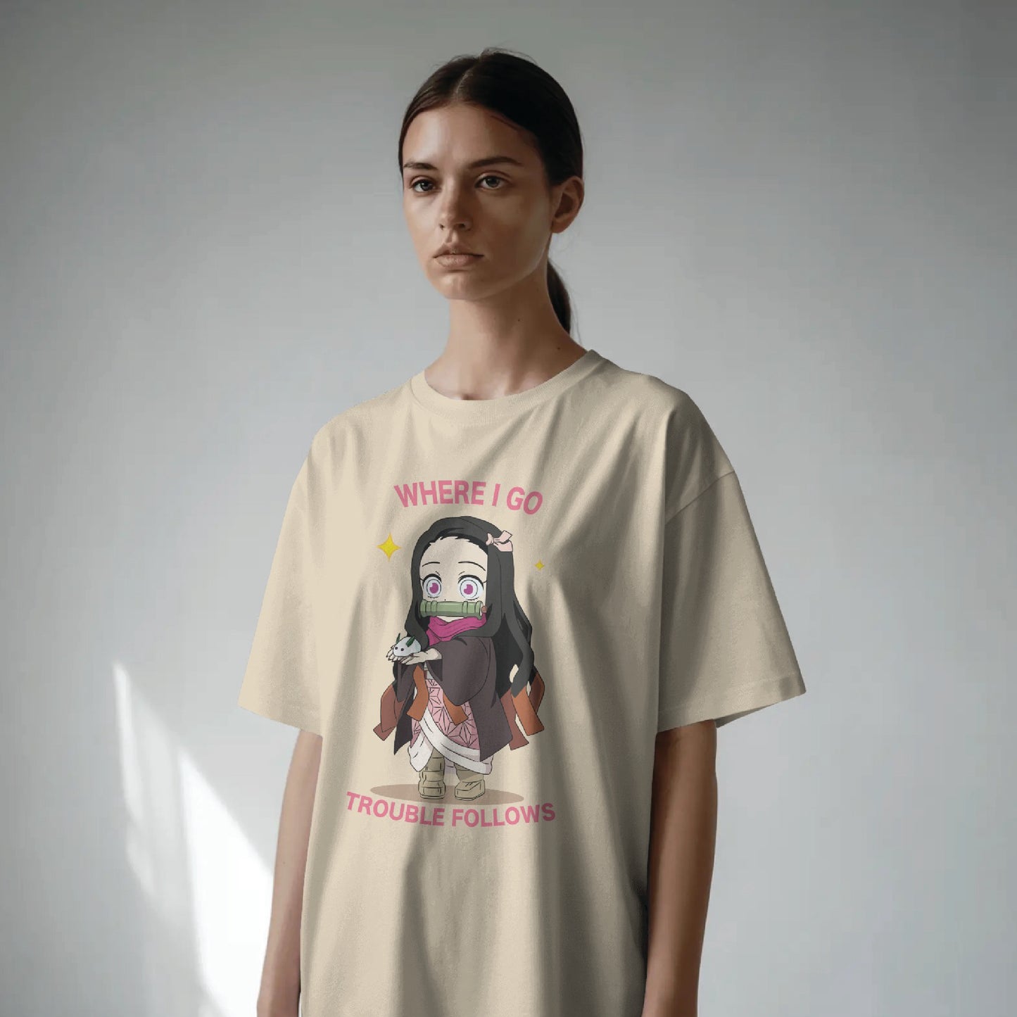 where i go trouble follows t shirt(2 couple tee)